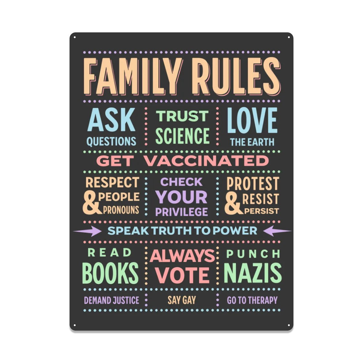 Sign Home Decor, In this Progressive Liberal House We, Free Shipping