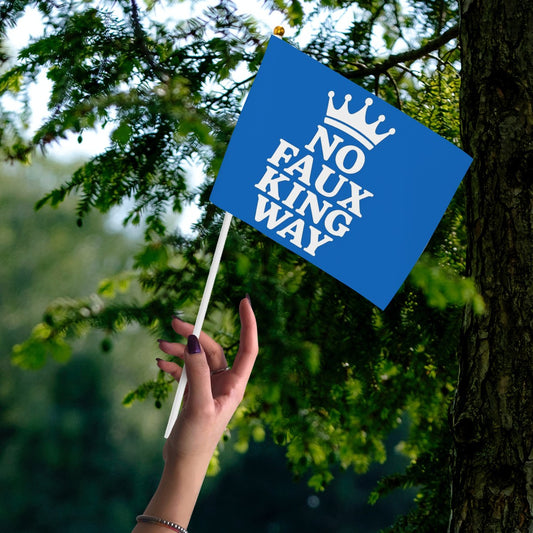 Small Flags Set of 6 No King Way Small Hand Flags (Set of 6)