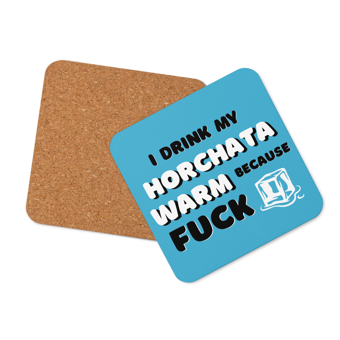 Horchata Warm, Fuck ICE Cork-back (4-pack set) Free Shipping