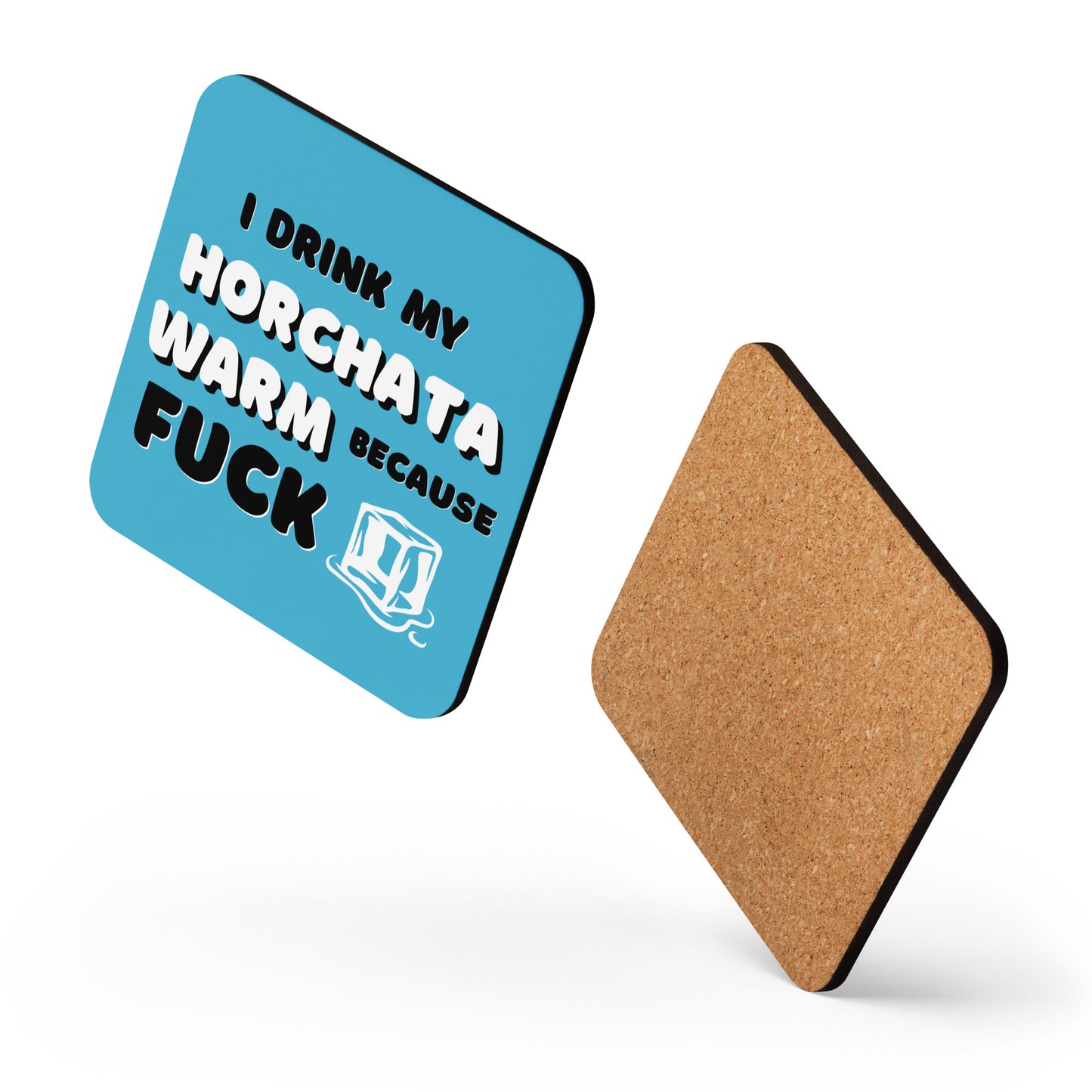 Horchata Warm, Fuck ICE Cork-back (4-pack set) Free Shipping