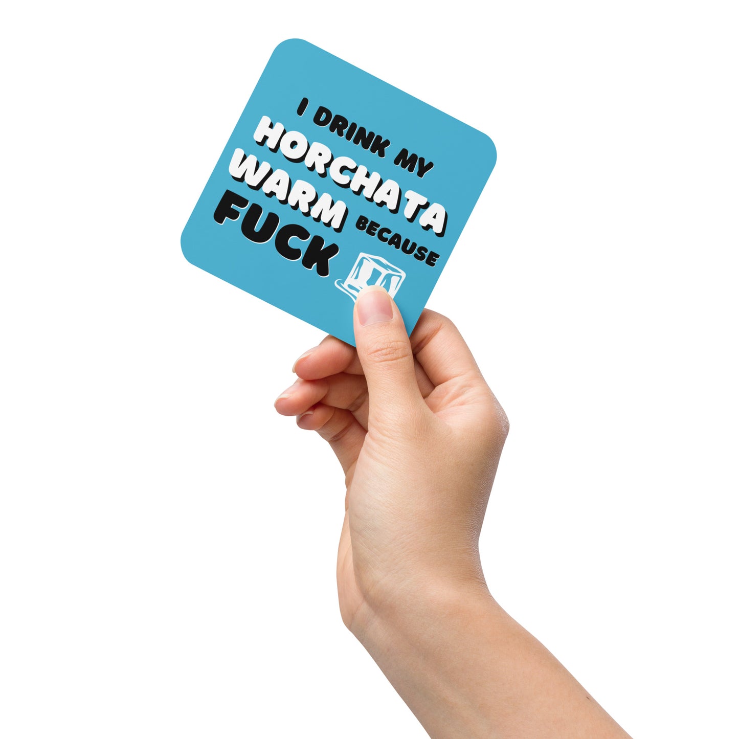 Horchata Warm, Fuck ICE Cork-back (4-pack set) Free Shipping