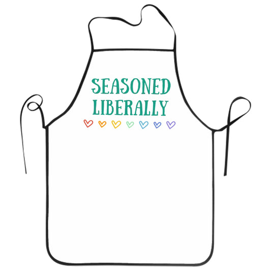 Adult Apron without Pockets Season Liberally, Free Shipping