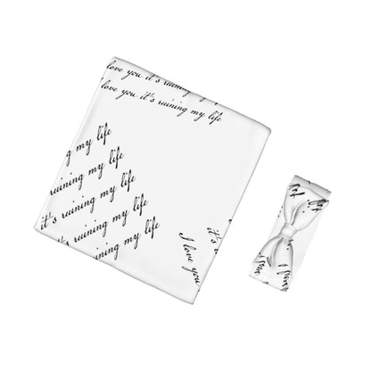 Baby Headband & Swaddle Blanket Set, Taylortot TTPD White Dress Poets, Free Shipping