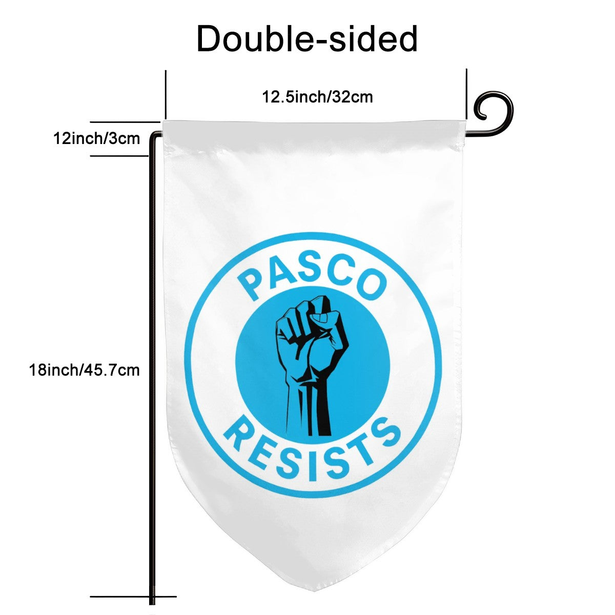 Pasco Resists Round Corner Garden Flag, Free Shipping