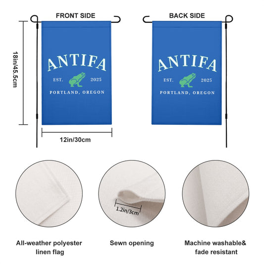 Antifa Portland Frog Garden Flag – Double Sided, Free Shipping