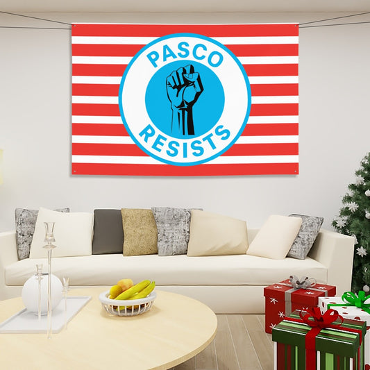 Pasco Resists Banner 71"x47" about 6 ft × 4 ft, Free Shipping