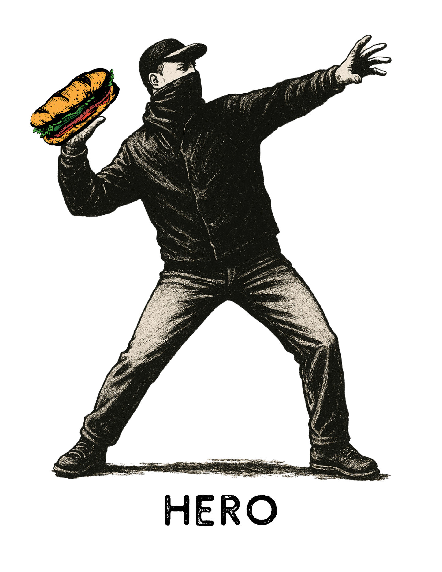HERO National Guard Subway Sandwich Throw - Unisex t-shirt - free shipping