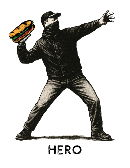 HERO National Guard Subway Sandwich Throw - Unisex t-shirt - free shipping