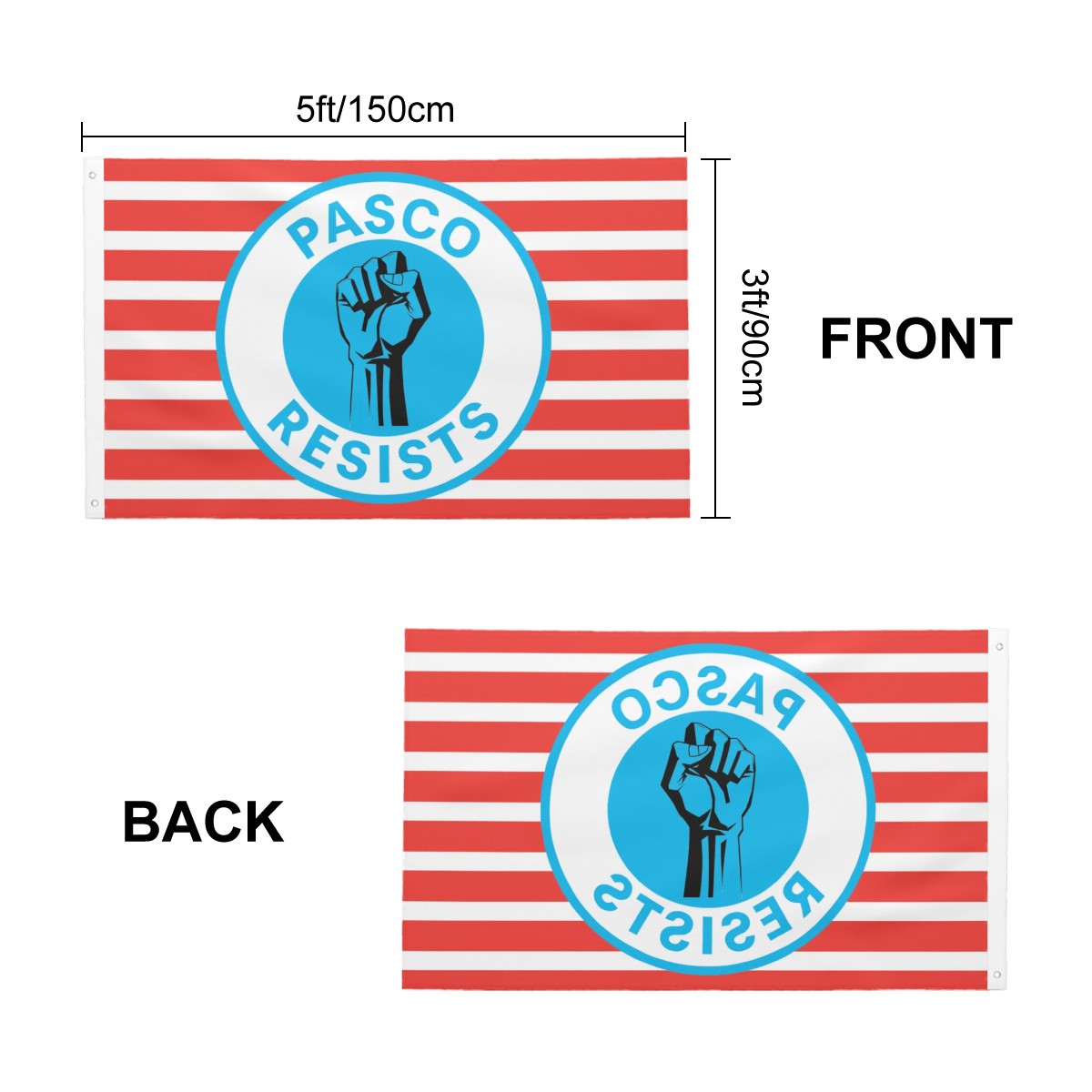 Pasco Resists Outdoor Flag, Double Sided (3x5), Free Shipping