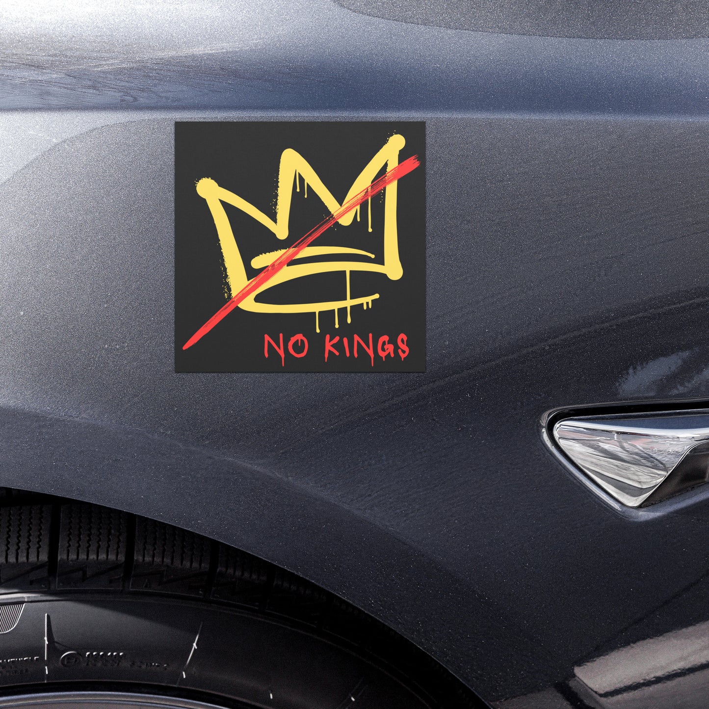 No Kings Protest Anti Trump Car Magnets - Free Shipping