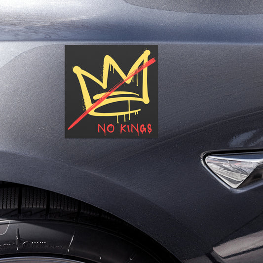 No Kings Protest Anti Trump Car Magnets - Free Shipping