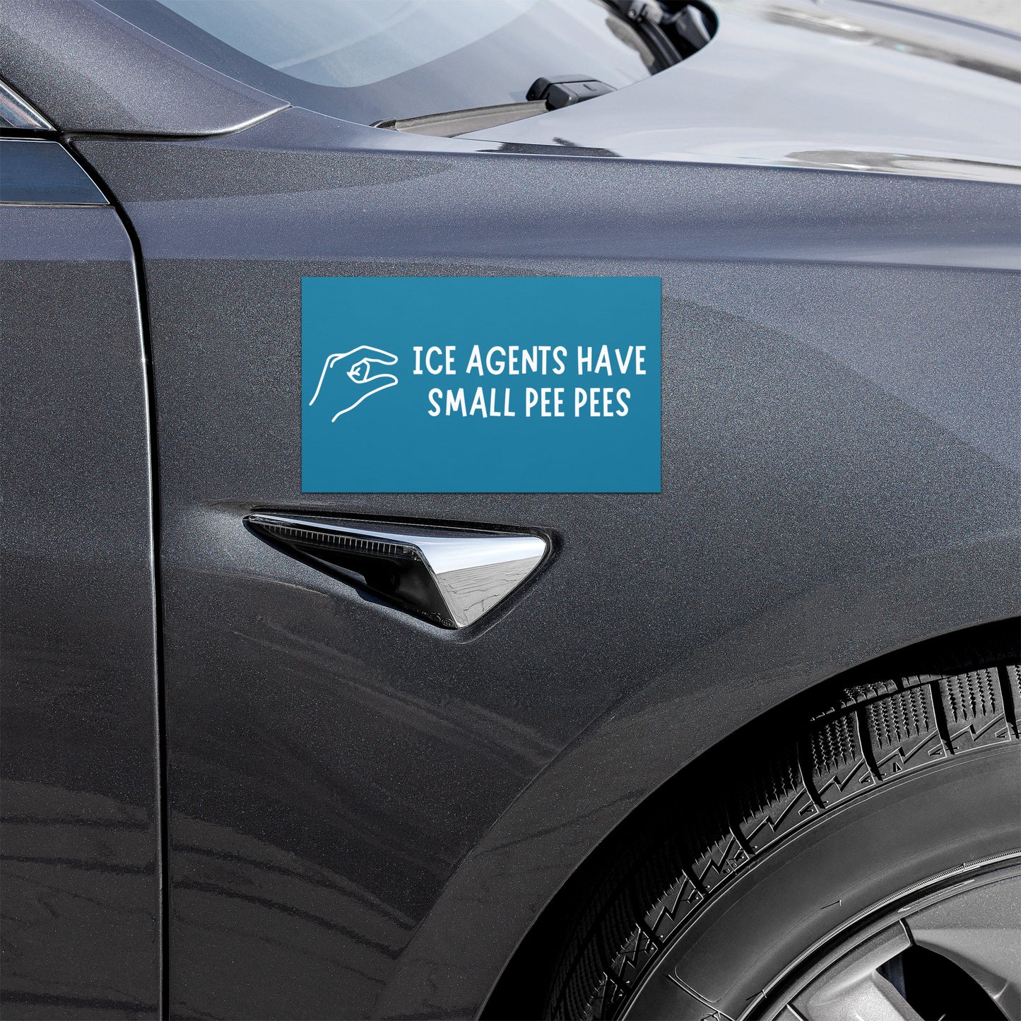 ICE Small Pee Pee Car Bumper Magnet Free Shipping