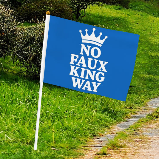 Small Flags Set of 6 No King Way Small Hand Flags (Set of 6)