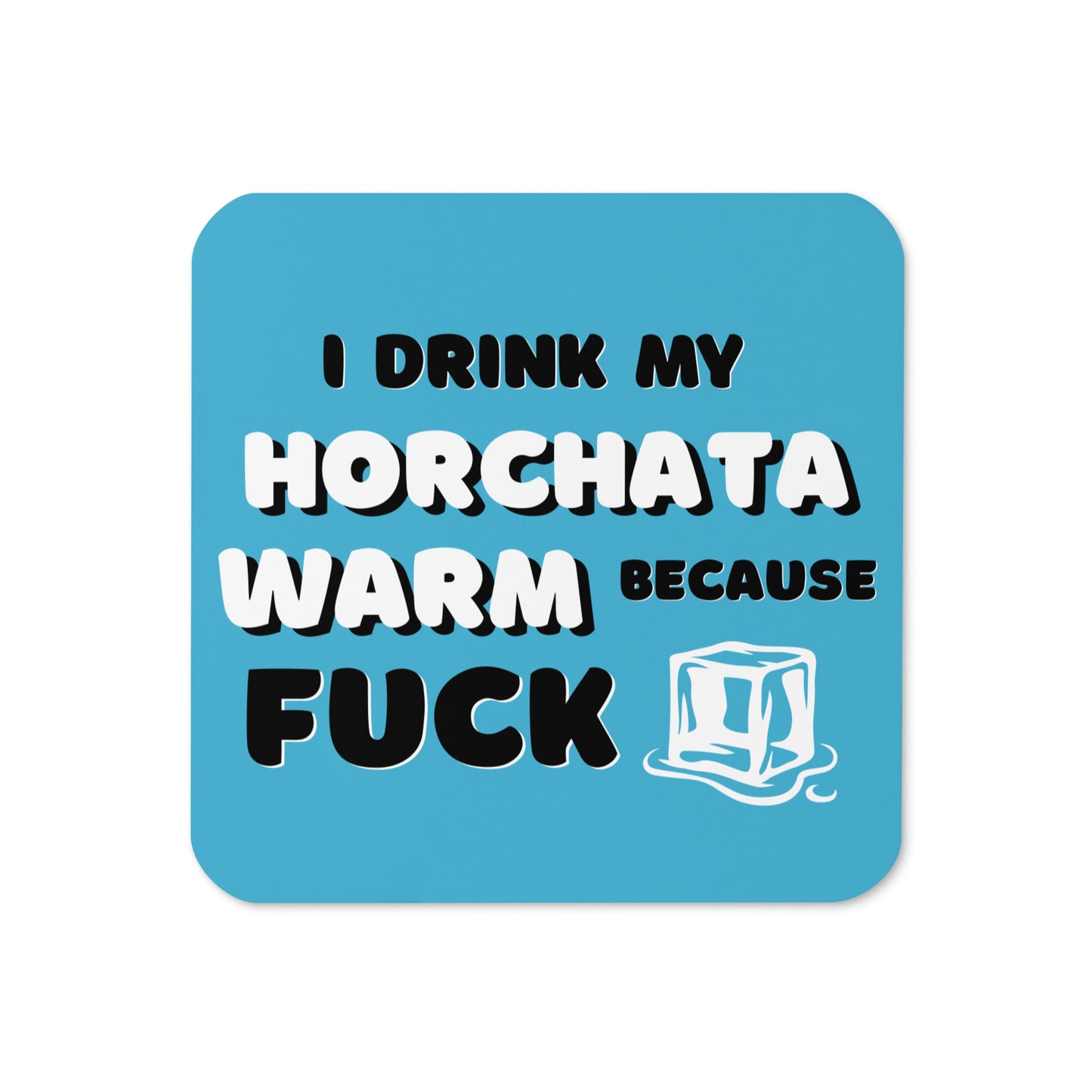 Horchata Warm, Fuck ICE Cork-back (4-pack set) Free Shipping