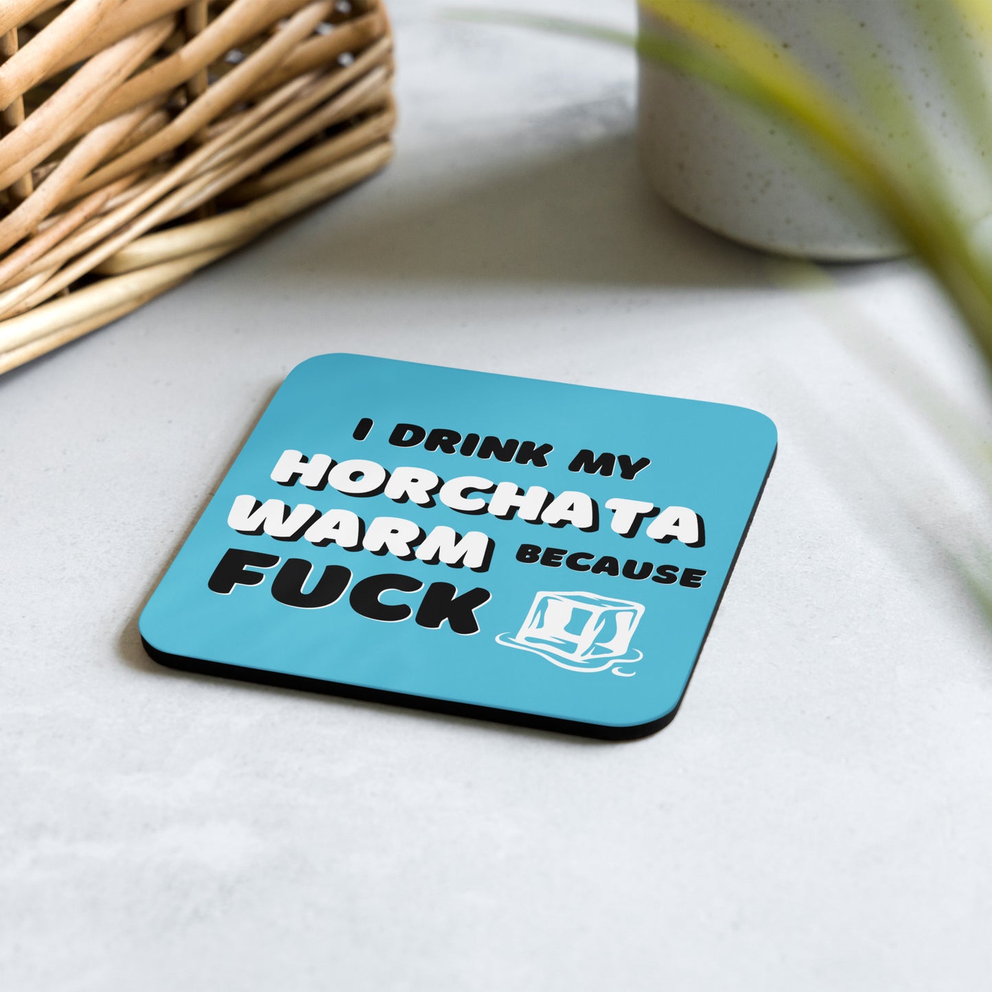 Horchata Warm, Fuck ICE Cork-back (4-pack set) Free Shipping