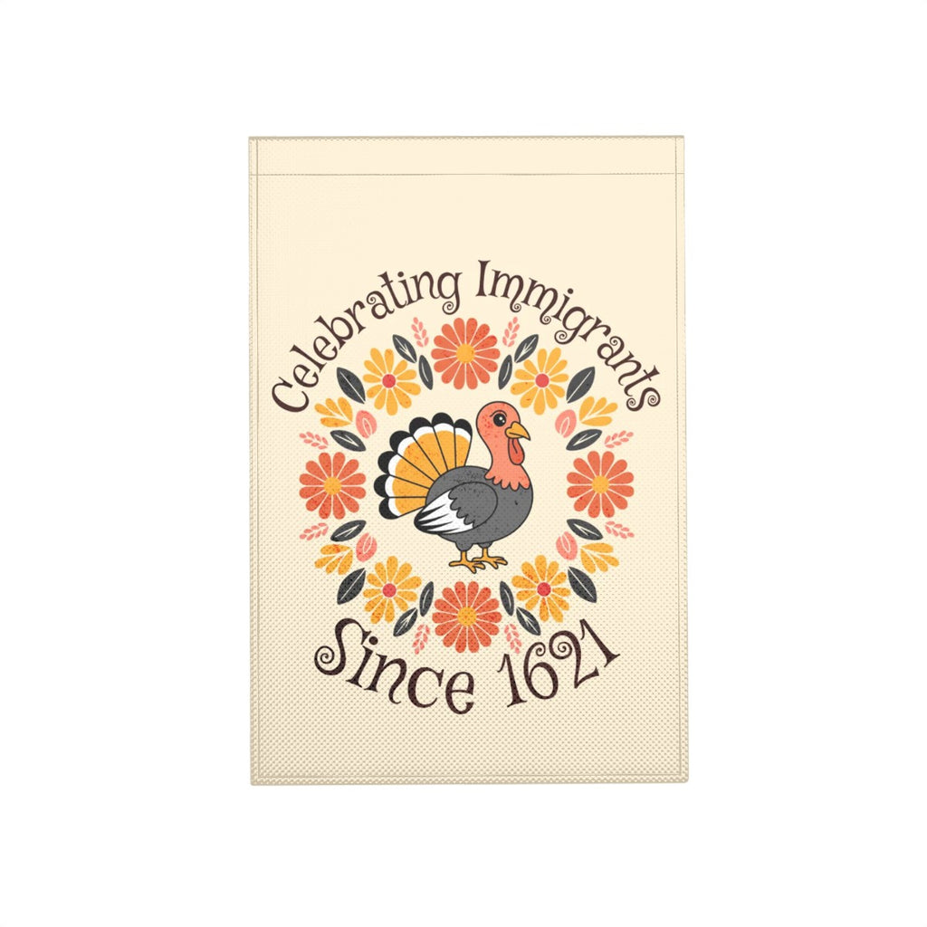 Retro Floral Turkey Thanksgiving Garden Flag, Yard Decor, Free Shipping