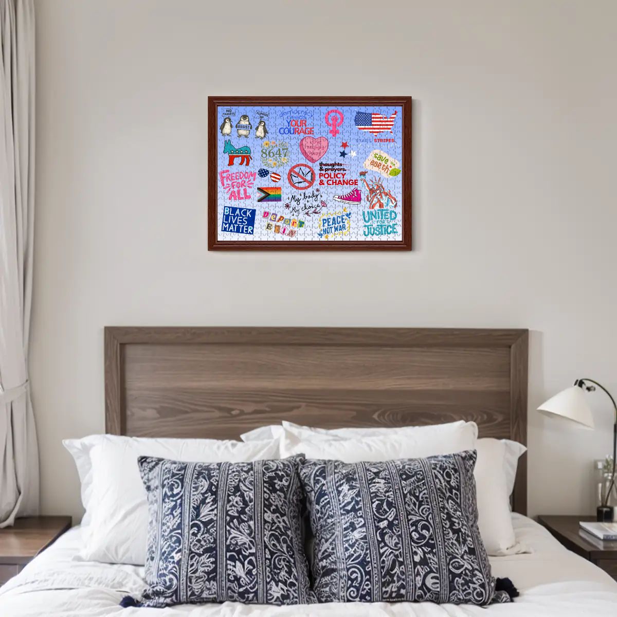 Anti-MAGA Puzzle, Democrat Progressive, 500 Pieces, Free Shipping