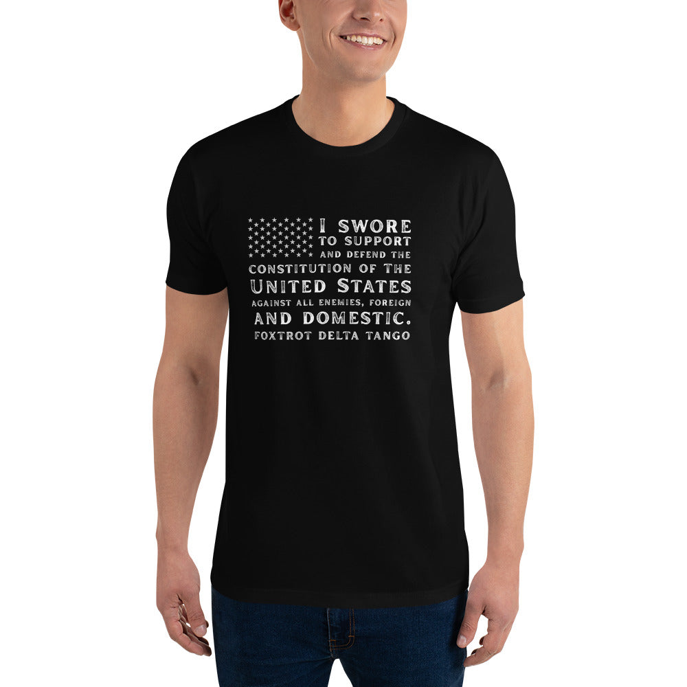 The Oath of Enlistment, Foxtrot Delta Tango, FDT Short Sleeve T-shirt - Free Shipping