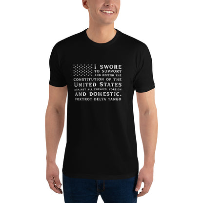 The Oath of Enlistment, Foxtrot Delta Tango, FDT Short Sleeve T-shirt - Free Shipping