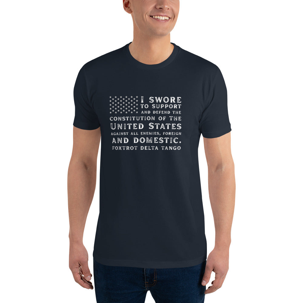 The Oath of Enlistment, Foxtrot Delta Tango, FDT Short Sleeve T-shirt - Free Shipping