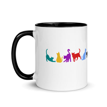 Cat Album Era Color Mug with Color Inside, Free Shipping