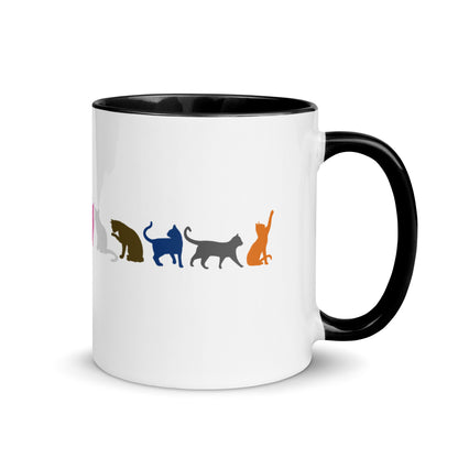 Cat Album Era Color Mug with Color Inside, Free Shipping