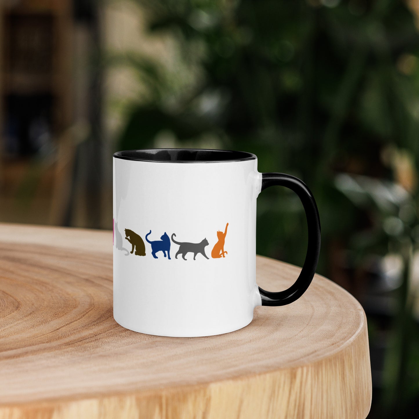 Cat Album Era Color Mug with Color Inside, Free Shipping