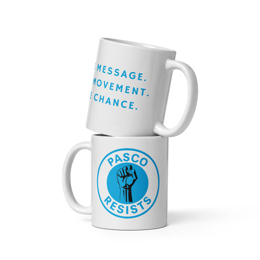 Pasco Resists White glossy mug