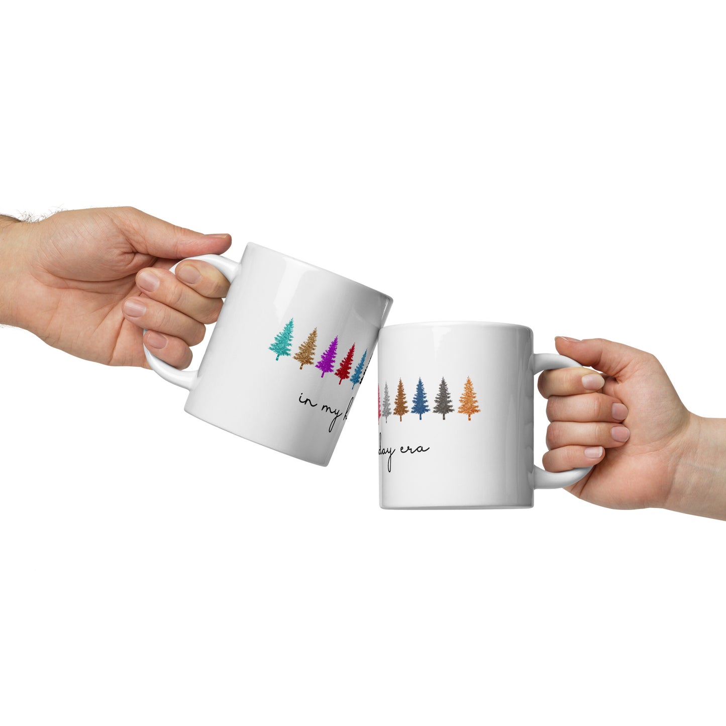 Eras Color Christmas Trees Mug Holiday Era, Free Shipping